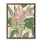 Stupell Industries Pale Trillium & Leaves Framed Floater Canvas Wall Art Design by June Erica Vess